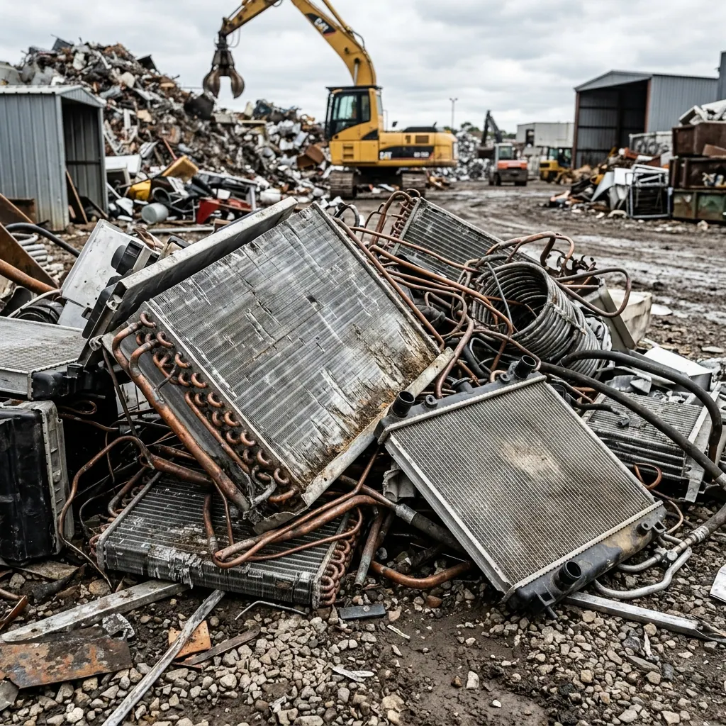 Aluminium copper AL-CU radiators and AC coils for scrap at Shine Motor Corporation Sydney