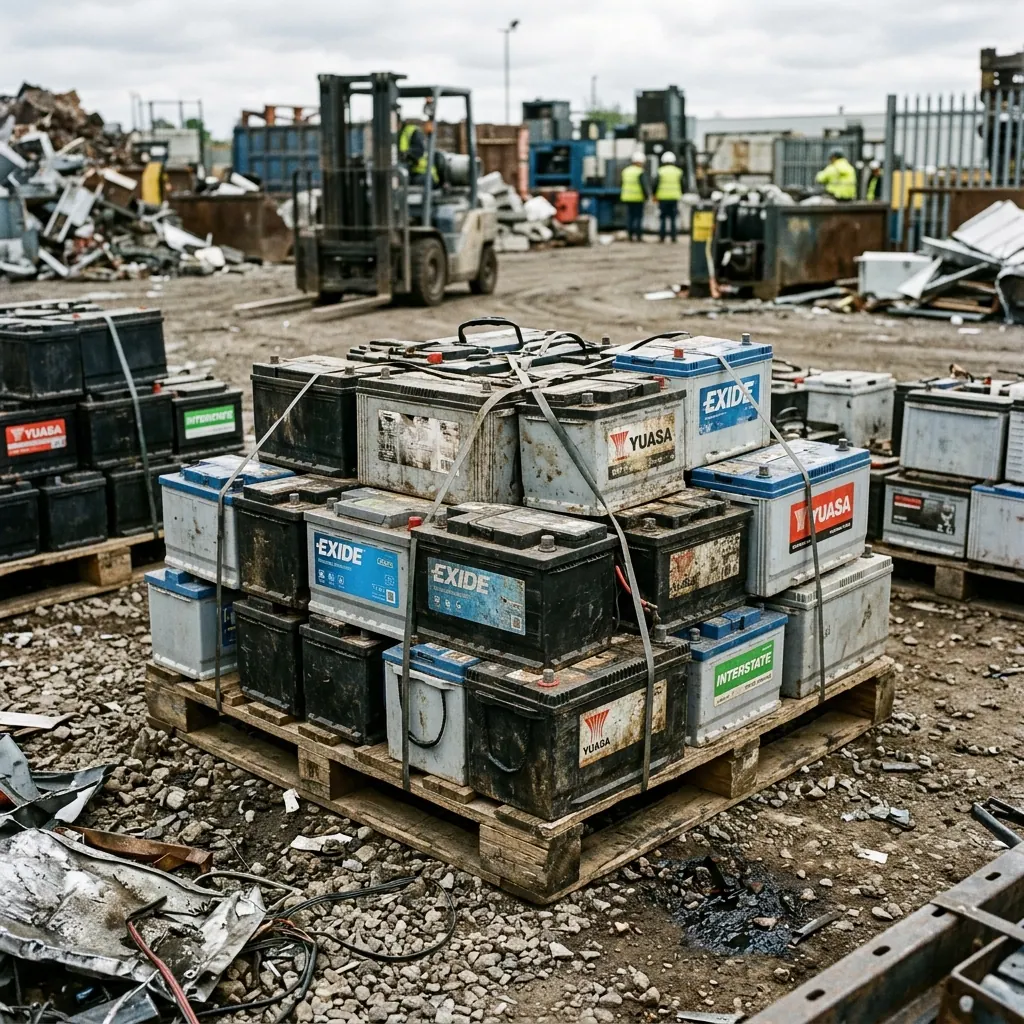 Used lead-acid car and truck batteries for scrap recycling in Ingleburn NSW