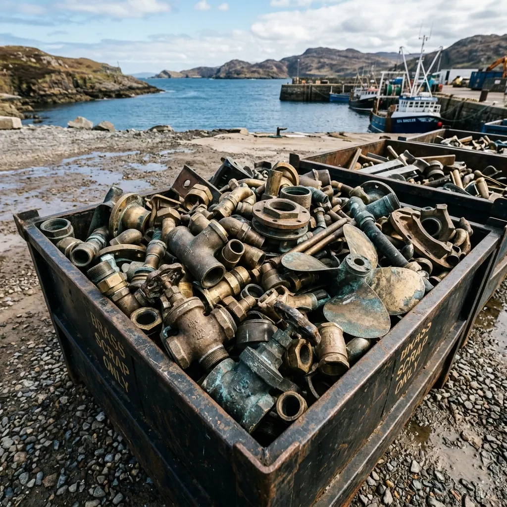 Clean coast brass scrap from marine and industrial sources sold in Sydney