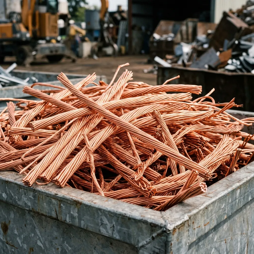 Scrap copper wire and tubing for recycling at Shine Motor Corporation Ingleburn Sydney
