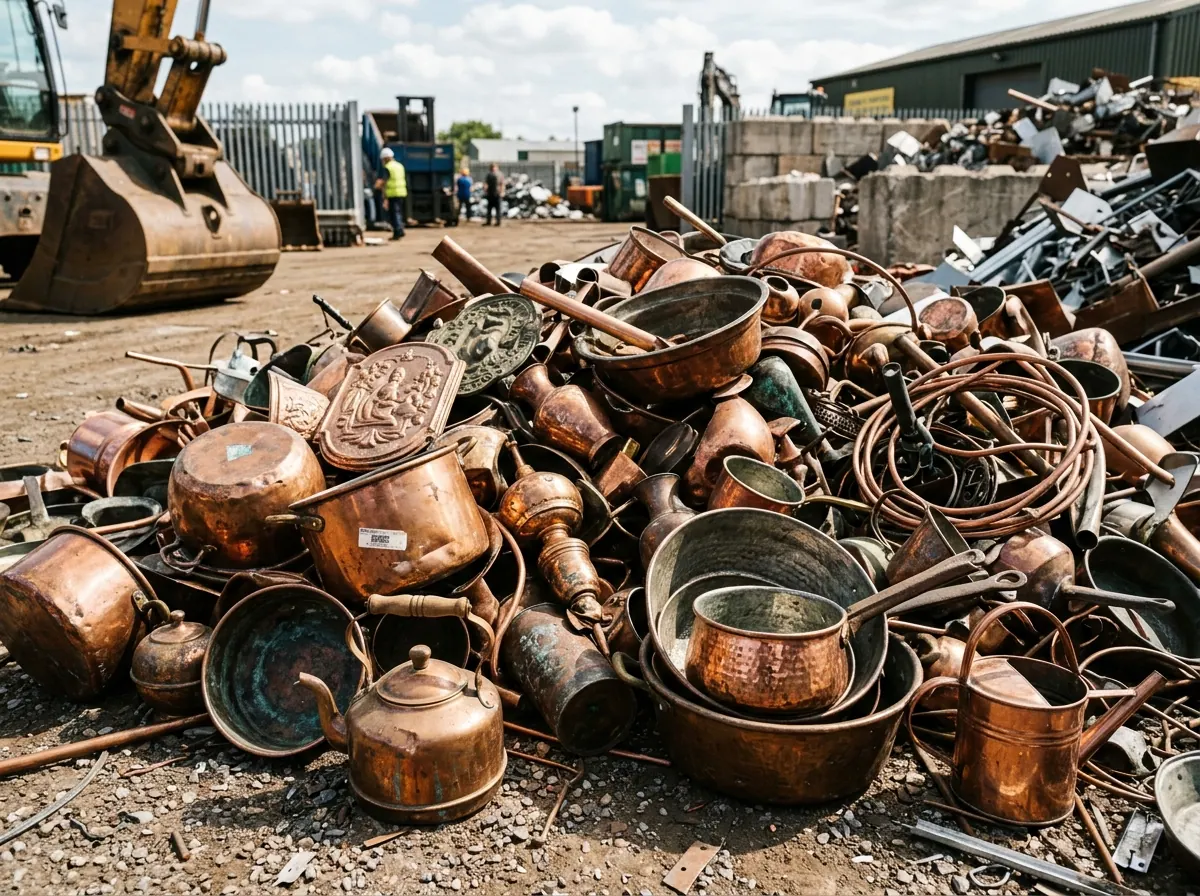 Domestic copper scrap including pots and ornaments accepted at Shine Motor Ingleburn