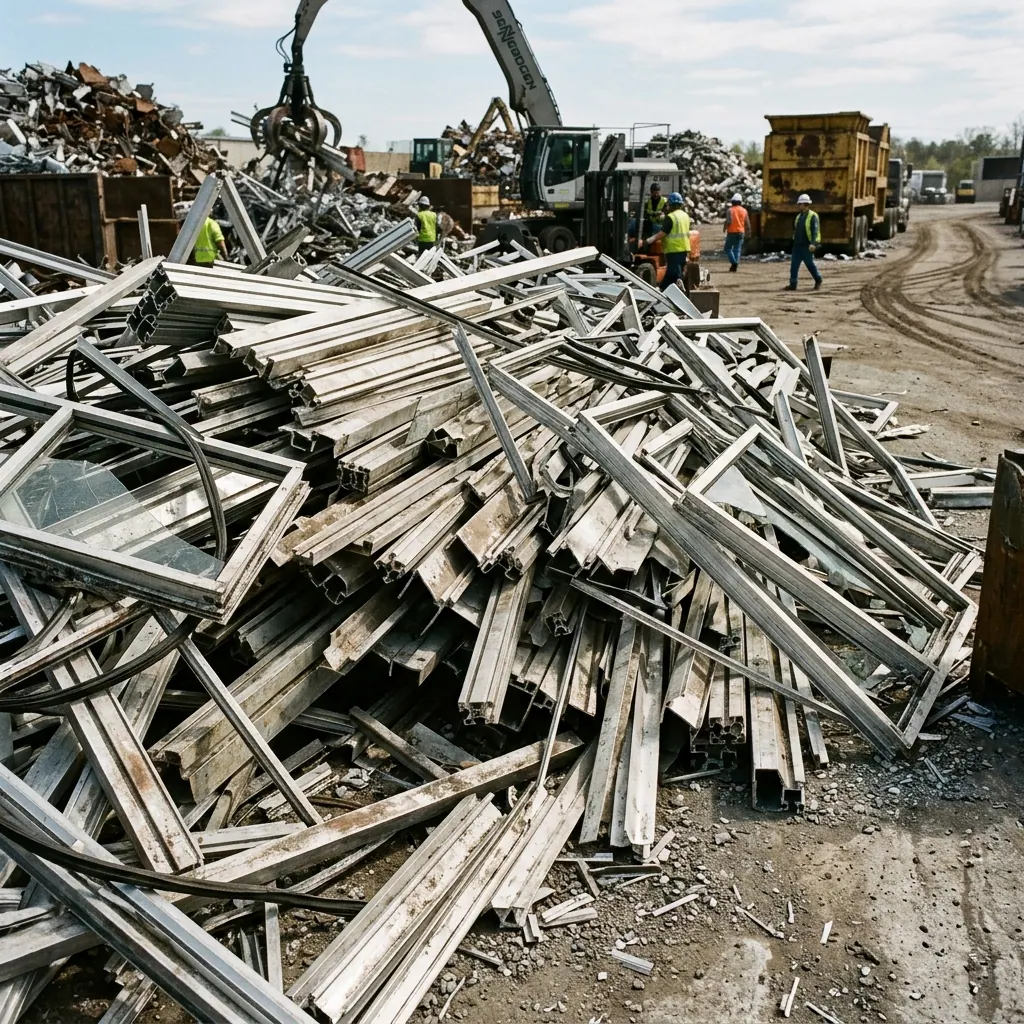 Extruded aluminium profiles and scrap extrusions for recycling in Sydney