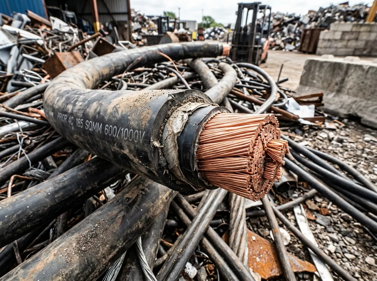 High-yield insulated copper power cable 75 percent for scrap at Shine Motor Sydney