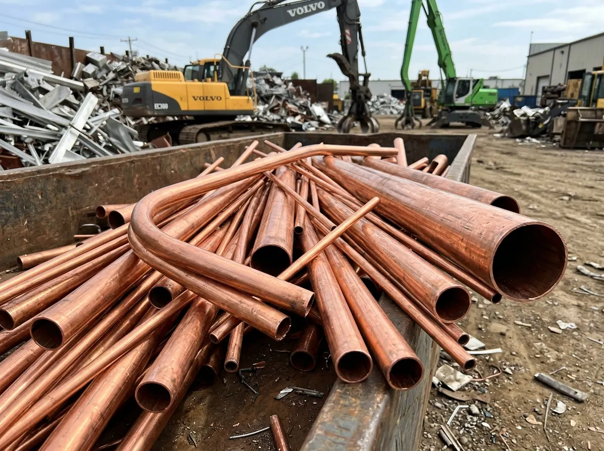 No. 1 copper pipe and tubing scrap recycled at Shine Motor Corporation Ingleburn NSW