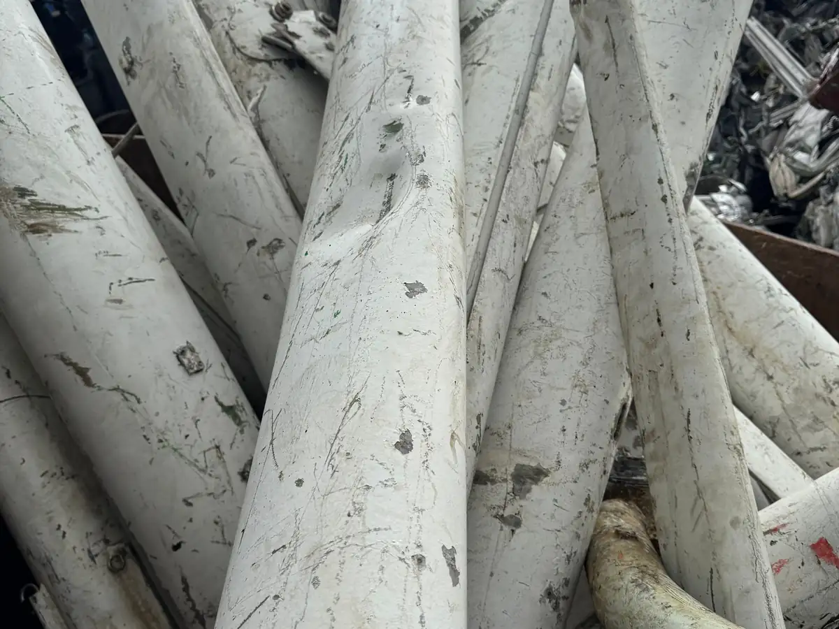 Painted aluminium tube and household aluminium at the Ingleburn yard