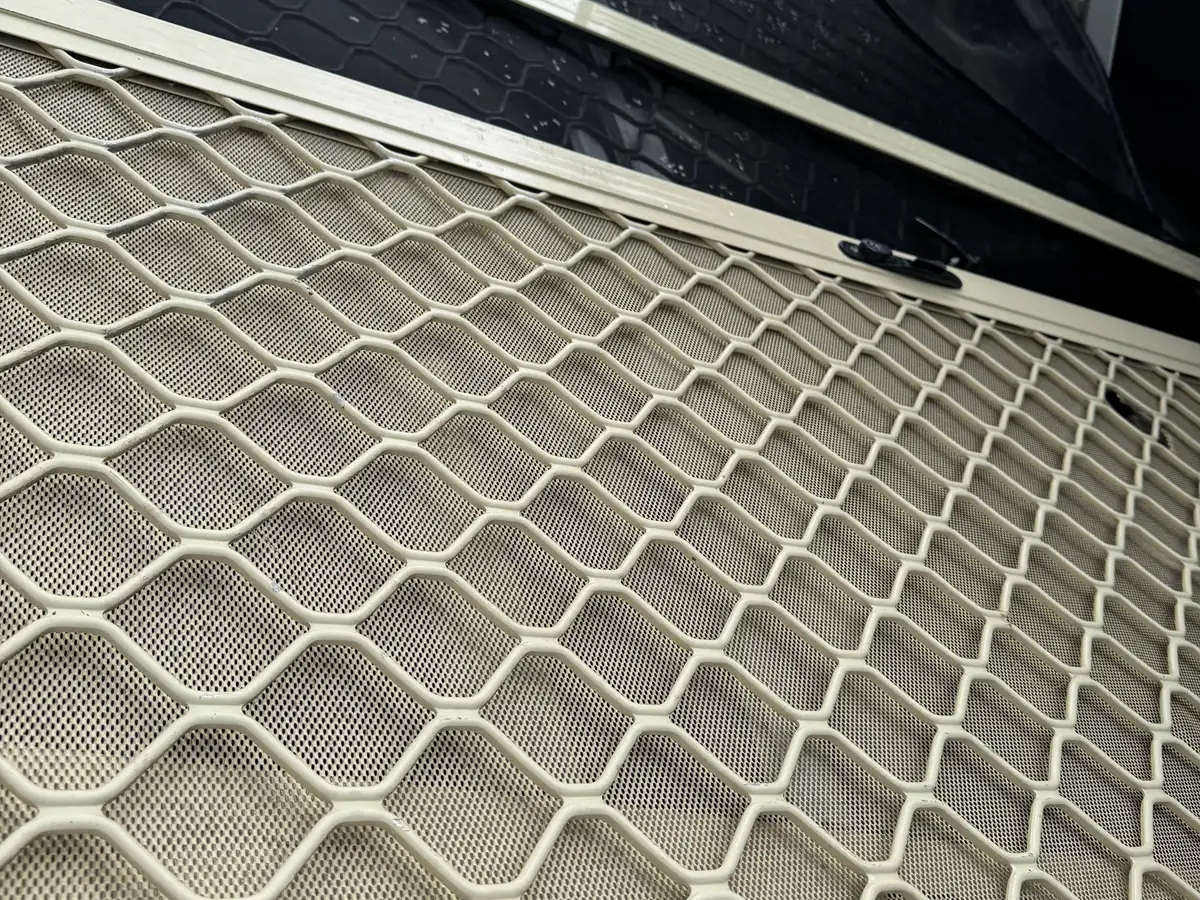 Aluminium security screen doors with steel mesh at the Ingleburn yard
